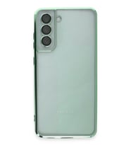 Galaxy S21 Fe Kılıf Lensli Silikon - Yeşil