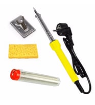 60 Watt Topraklı Profesyonel Lehim Kalem Havya Lüx Set Lehim Teli + Mini Sehpa +