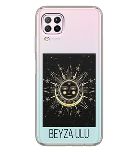 Huawei Sun Moon Tasarımlı Şeffaf Telefon Kılıfı