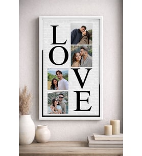 Sevgiliye Anlamlı Hediye: LOVE Yazılı Kişiye Özel Fotoğraf Çerçevesi
