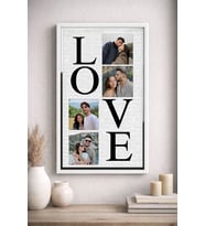 Sevgiliye Anlamlı Hediye: LOVE Yazılı Kişiye Özel Fotoğraf Çerçevesi