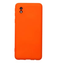 Galaxy A01 Core Kılıf Nano içi Kadife Silikon - Turuncu