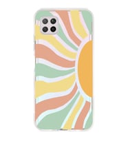 Huawei P40 Lite Uyumlu Güneş Desenli Şeffaf Telefon Kılıfı
