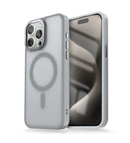 Coverzone Apple iPhone 13 Pro Max ile uyumlu Arkas? Mat Transparan Buzlu Magsafe ile uyumlu Kamera �?k?nt? 2mm Korumal? Impact Matte Protect?on K?l?f Titanyum