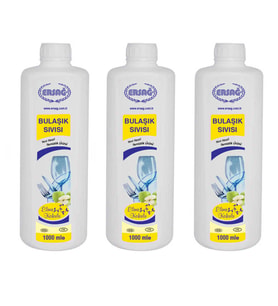 Ersağ Elma Kokulu Bulaşık Sıvısı 1000 Ml. * 3 Adet (Renksiz)