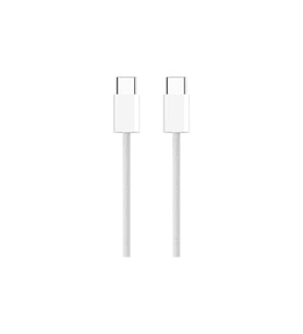 Type-C Şarj Kablosu 60W USB-C Data Hızlı Şarj Kablosu 1m (Beyaz)