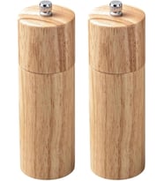 Bambu Ahşap Gövdeli Tuz Karabiber Değirmeni Baharat Öğütücüsü 16 Cm - 2 Adet - 377