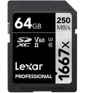 Lexar Professional 1667X Sd Kart 64 Gb, Sdxc Uhs-Ii Bellek Kartı, 250 Mb/S'Ye Kadar Okuma, 120 Mb/S'