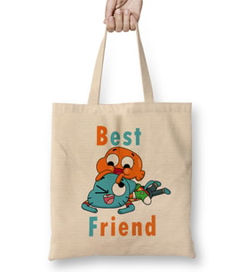 Gumball & Darwin Best Friend Bez Çanta Uzun Saplı