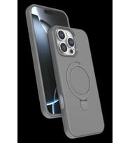 Pilelistore   Apple iPhone 16 Pro Regal Magsafe Standlı Kapak - Titan Gri