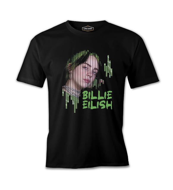 Billie Eilish - Green Siyah Erkek Tshirt