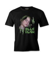 Billie Eilish - Green Siyah Erkek Tshirt