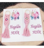 Hayaller Dükkanı 30 Adet Nazarlıklı Makrome Anahtarlik Hediyelik