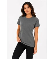 Basic Tişört Bisiklet Yaka Kısa Kol Günlük Yazlık Slim Fit T-Shirt - Antrasit