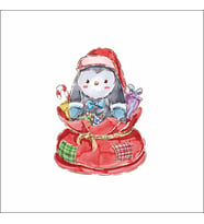 Hediye Penguen Sticker Duvar Sticker 30x20 CM