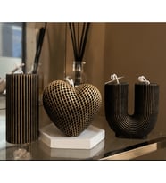 3'lü Kalpli Seni Seviyorum Mum Seti Doğal Soya Mum Romantik Mum Seti