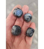 50 Gram Larvikite Taşı Tamburlu Parçalar Siyah Labradorit 664