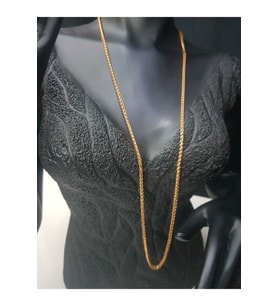 Yuvarlak Kral Model Rose Renk Çelik Unisex 3mm 80 Cm Uzunluk Orta Kalınlıkta Kolye Zincir