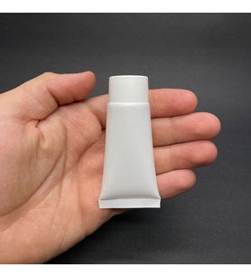 Beyaz Boş Krem Tüpü 20ml , Vidalı Kapaklı Merhem Tüpü ,  Beyaz Lipgloss Tüp 20 ml x 3 Adet