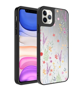 Apple iPhone 11 Pro Kılıf Aynalı Desenli Kamera Korumalı Parlak Zore Mirror Kılıf Dallar