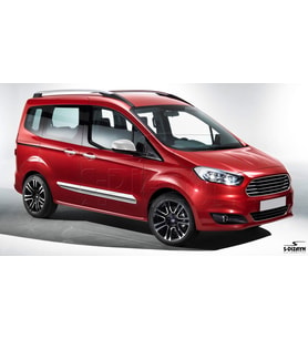 S-Dizayn Ford Courier Abs Krom Ayna Kapağı 2 Prç 2014-2017