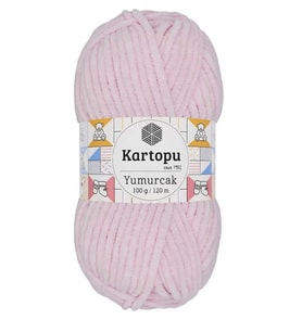 Yumurcak Kadife El Örgü Ipi Toz Pembe K1562