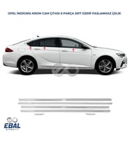 Opel Insignia Krom Alt Cam Çıtası 6 Parça 2017 Ve Üzeri Paslanmaz Çelik (Gümüş)
