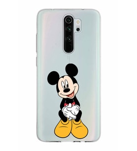 Xiaomi Redmi Note 8 Pro Uyumlu Kapak Mickey Mouse Tasarımlı Şeffaf Silikon Kılıf