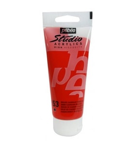 Pebeo Studio Akrilik Boya 100 ml. 53 Dark Cadmium Red Hue 