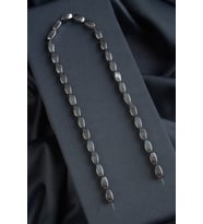 Hematit Doğal Taş Parlak Gümüş Burgulu Dikdörtgen Kesim 6x12mm Dizi