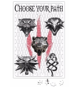 Medalhas Das Escolas The Witcher 3 Puzzle 240 Parça Yapboz