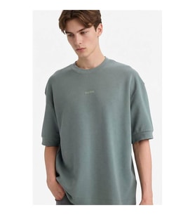 Defacto Nefes Alabilen Loose Fıt Baskılı Tişört Yeşil Erkek T-Shirt F8144AX/GN1083