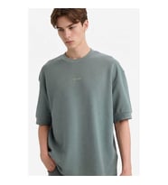 Defacto Nefes Alabilen Loose Fıt Baskılı Tişört Yeşil Erkek T-Shirt F8144AX/GN1083