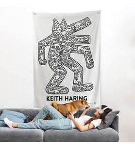 Keith Haring - Köpek Duvar Örtüsü - Dog-8047