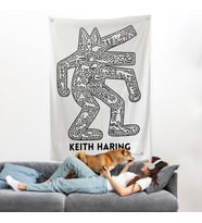 Keith Haring - Köpek Duvar Örtüsü - Dog-8047