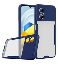 Xiaomi Poco M5 Kılıf Zore Parfe Kenarları Pastel Renk Silikon Kılıf (Lacivert)