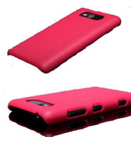 Nillkin Lumia 820 ile Uyumlu Sert Kauçuk Kılıf Kırmızı