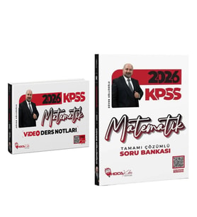 Hoca Kafası 2026 KPSS Matematik Video Ders Notu ve Soru Bankası Seti 2 Kitap