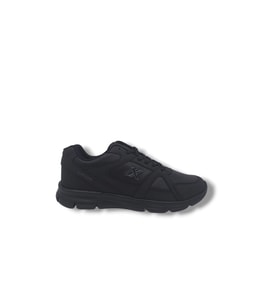 Lutton 3555 Unisex Siyah Bağcıklı Yürüyüş Koşu Büyük Numara Spor Ayakkabı 45 46 47 48