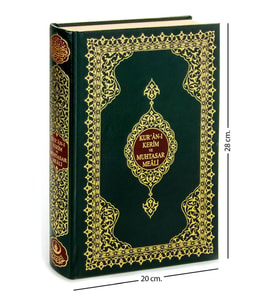 Kuranı Kerim ve Muhtasar Meali - Arapça ve Meal - Rahle Boy - Bilgisayar Hatlı - Mühürlü - Hayrat Neşriyat