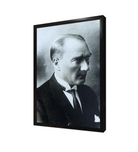 Atatürkün Profili Çerçeveli Mdf Tablo