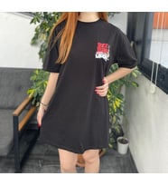 Coool Looney Tunes Oversize Fit Penye Mini Kısa Kollu %100 Pamuk Elbise