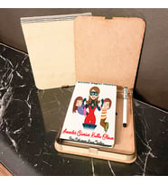 Anneler Günü Hediyesi Ahşap Kutulu Defter Kalem Set 004