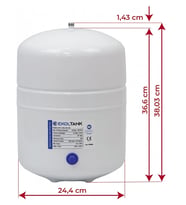 Ekol Nsf Onaylı 2.2 Galon 8 Litre Tank Ekol Tank Arıtma Tankı