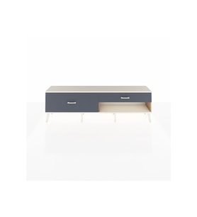 Arges TV Ünitesi 2 Çekmeceli  176x30x51 Çam-Aytaşı/Antrasit