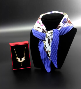 Gold Mikail Kolye & Fular Hediye Seti