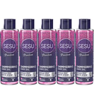 Sesu Simli Cilt Bakım Yağı 150ML (Shımmering Body Oıl) (5 Li Set)