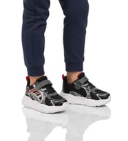 Slazenger Siyah Kırmızı Cırtlı Erkek Çocuk Spor Ayakkabı Kelsy F (Siyah-Kırmızı)