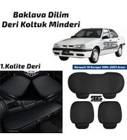 Renault 19 1994-2001 Arası Siyah Deri Oto Koltuk Minderi