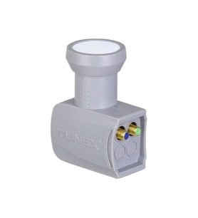 Tunex 2li İkili Çift Çıkışlı Twin Lnb Elembi Full Hd 4K Uyumlu-Yağmur Korumalı